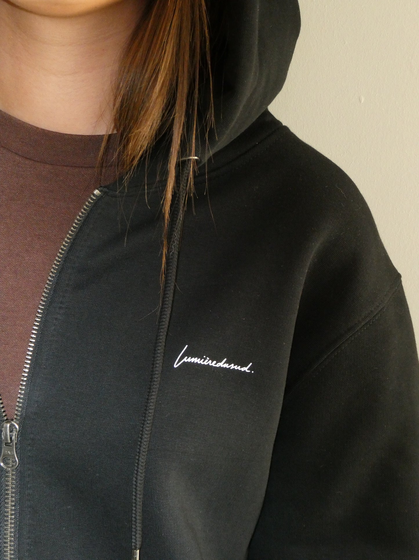 Sweat à capuche zippé MINIMALISTE