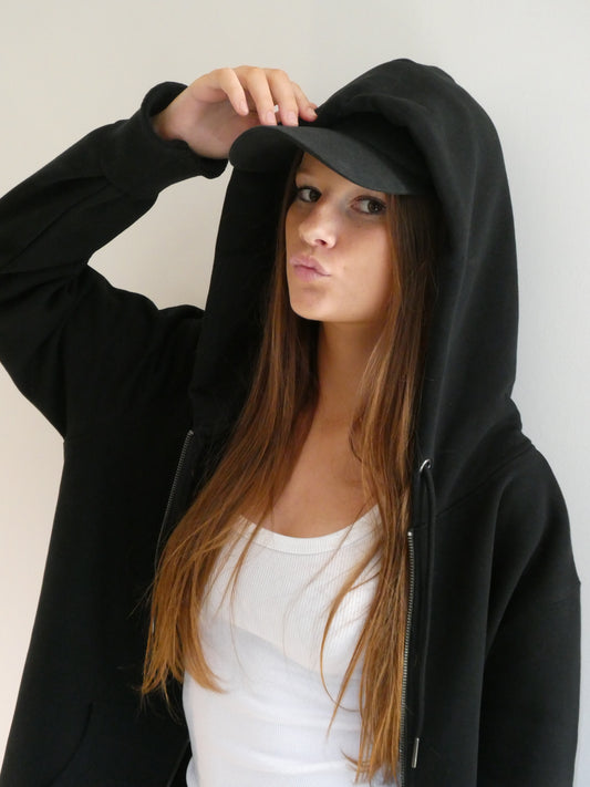 Sweat à capuche zippé MINIMALISTE