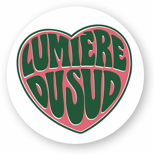 Autocollant LUMIÈRE DU SUD - rond